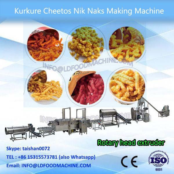 Rotary head extruder for cheetos Niknak Kurkure snack make machinery production line